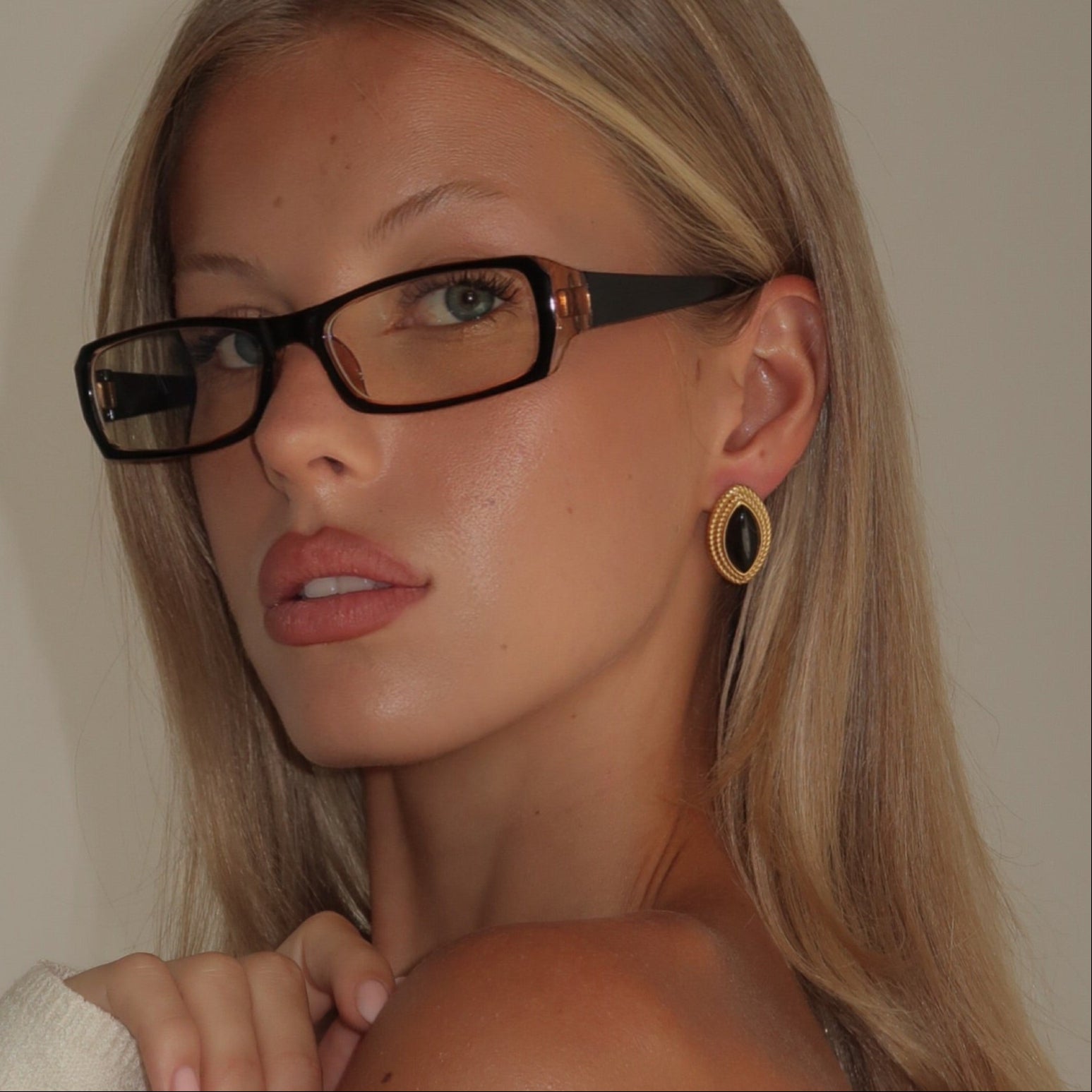 Storm Black Earrings | Onyx & Gold Elegant Jewelry