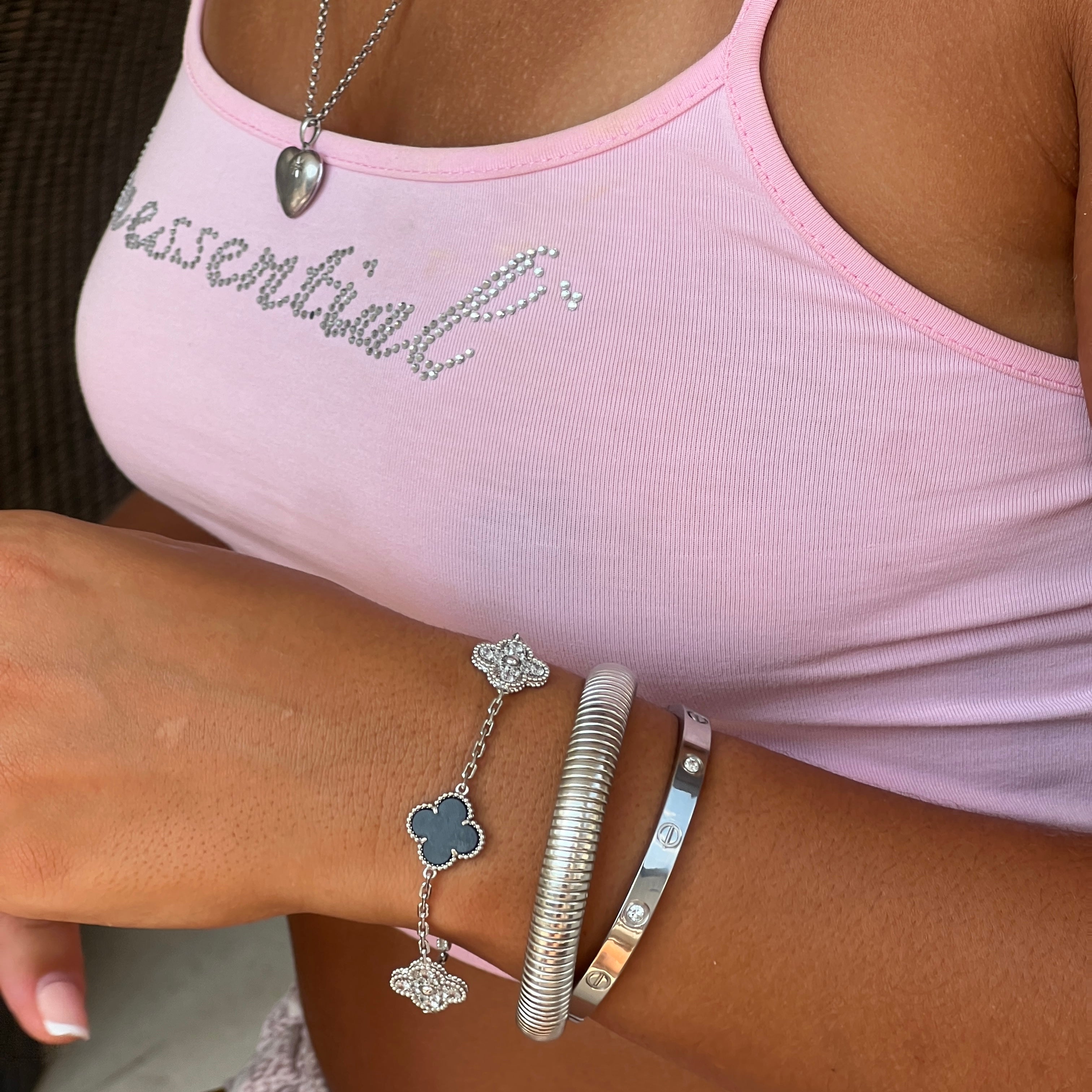 Waterproof Maia Baby Bangle | Silver & Gold Chic