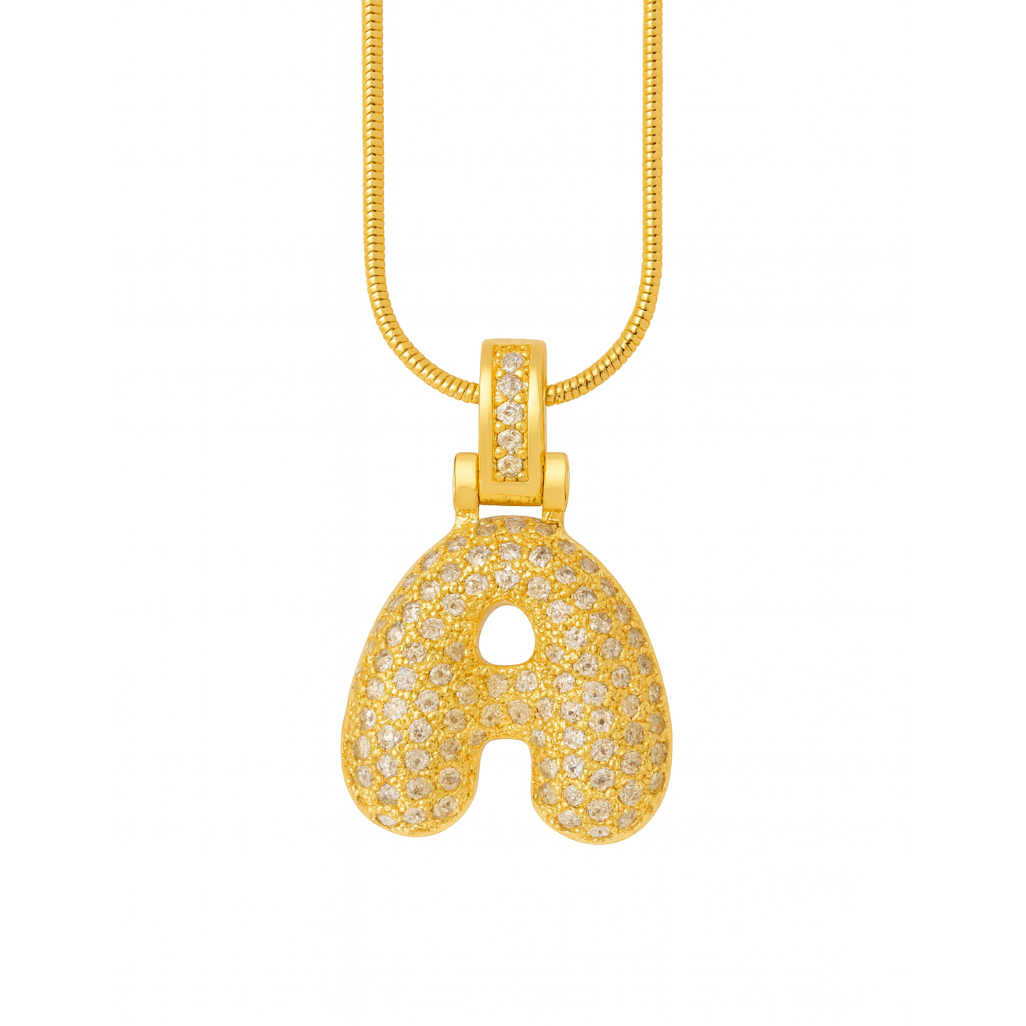 Iced Gigi Initial Necklace